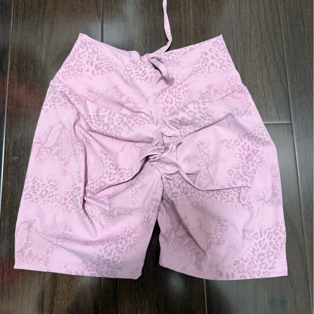 Pink Animal Print Shorts